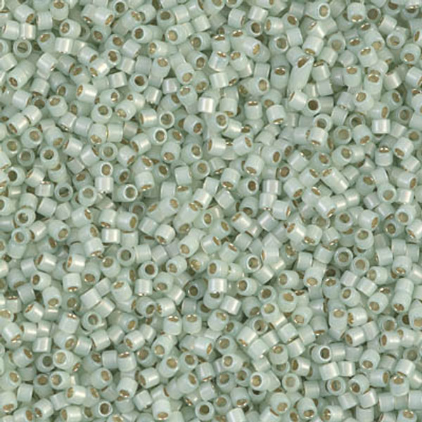 Delica Seed Bead - #1454 Light Moss Opal Silver-Lined - *Discontinued*