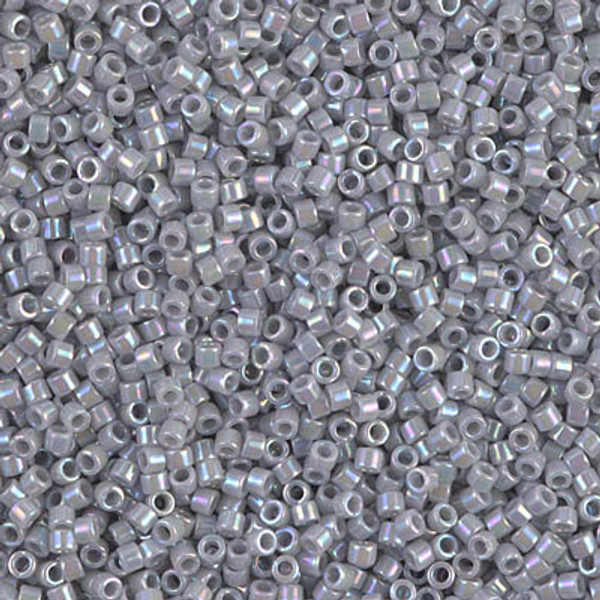 Delica Seed Bead - #1579 Ghost Gray Opaque Rainbow
