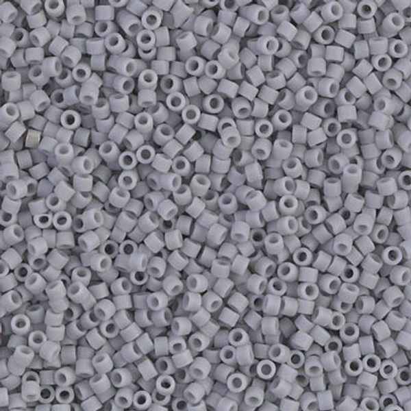 Delica Seed Bead - #1589 Ghost Gray Opaque Matte