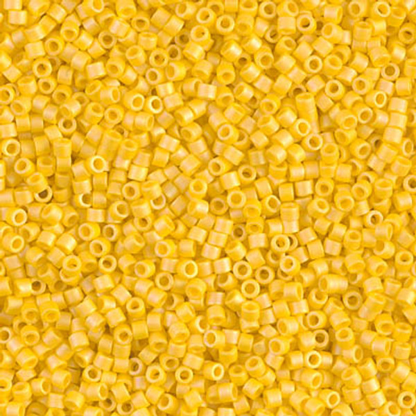 Delica Seed Bead - #1592 Canary Opaque Rainbow Matte