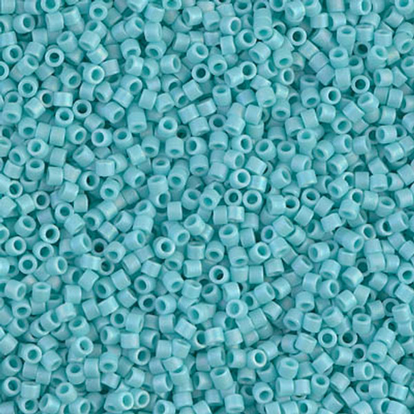 Delica Seed Bead - #1595 Sea Opal Opaque Rainbow Matte