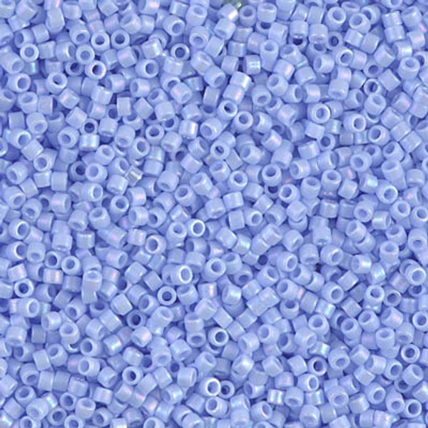 Delica Seed Bead - #1596 Agate Blue Opaque Rainbow Matte