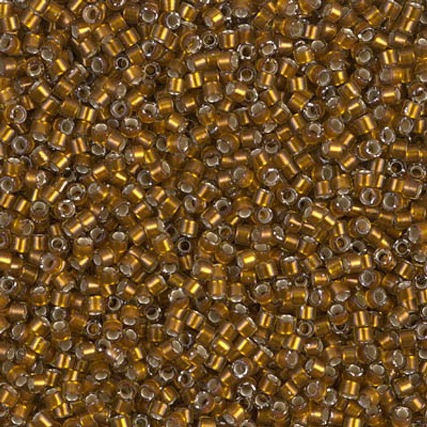 Delica Seed Bead - #1681 Dark Saffron Glazed Transparent Silver-Lined