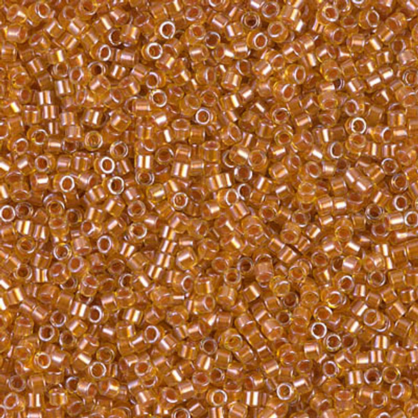 Delica Seed Bead - #1702 Copper Pearl / Marigold Inside Color Lined