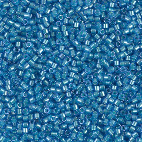 Delica Seed Bead - #1709 Mint Pearl / Azure Inside Color Lined