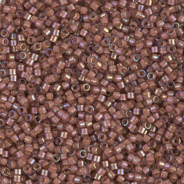 Delica Seed Bead - #1737 Rose / Amethyst Inside Color Lined Rainbow