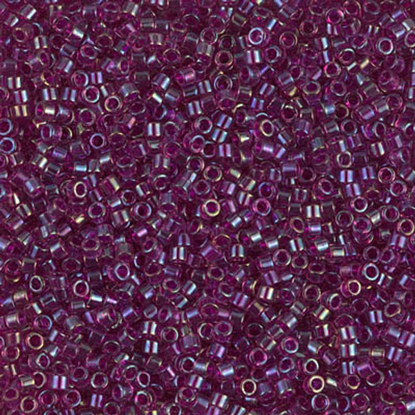 Delica Seed Bead - #1747 Fuchsia / Amethyst Inside Color Lined Rainbow