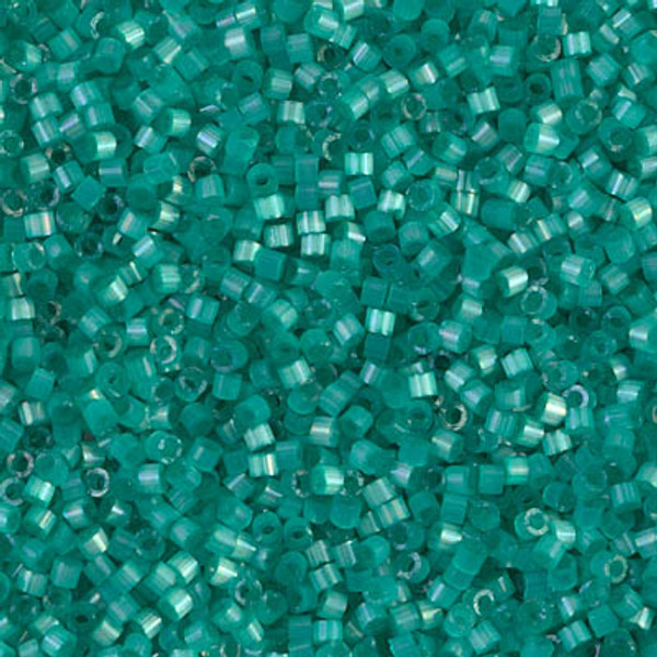 Delica Seed Bead - #1813 Dyed Aqua Green Silk Satin