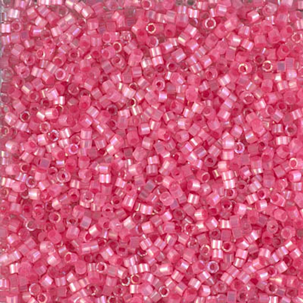 Delica Seed Bead - #1867 Silk Inside Dyed Rose Rainbow