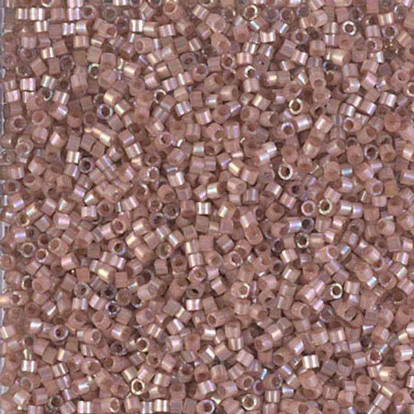 Delica Seed Bead - #1879 Silk Inside Dyed Beige Rainbow