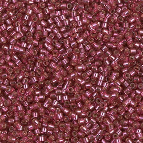 Delica Seed Bead - #2161 Duracoat Dyed Petunia Transparent Silver-Lined