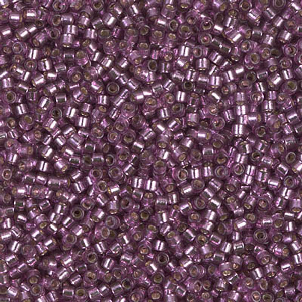 Delica Seed Bead - #2169 Duracoat Dyed Lilac Transparent Silver-Lined