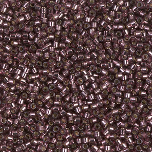 Delica Seed Bead - #2170 Duracoat Dyed Raisin Transparent Silver-Lined