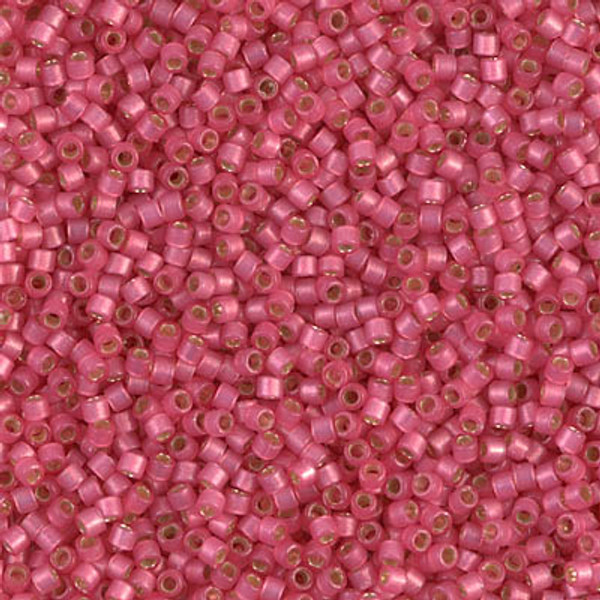 Delica Seed Bead - #2175 Duracoat Dyed Hibiscus Transparent Silver-Lined Semi-Matte