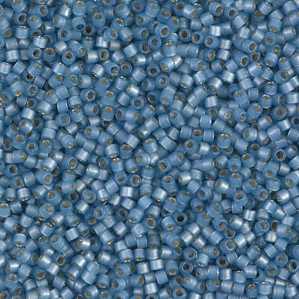 Delica Seed Bead - #2176 Duracoat Dyed Light Bayberry Transparent Silver-Lined Semi-Matte