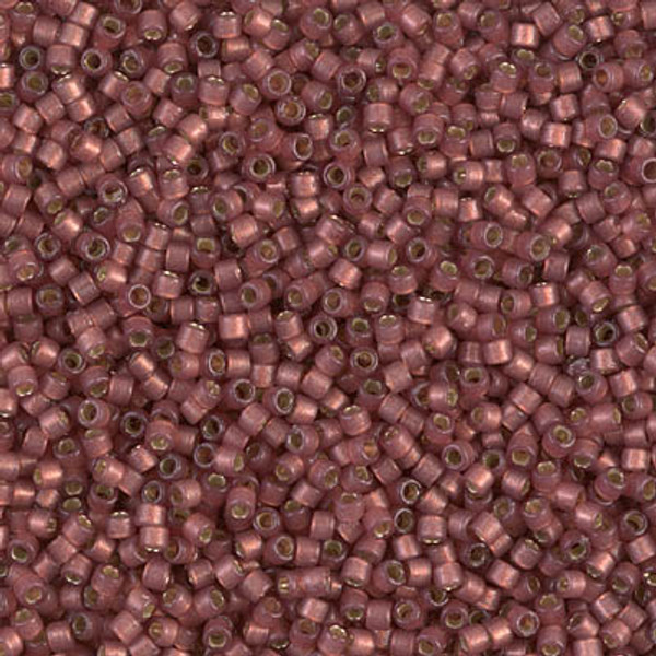 Delica Seed Bead - #2179 Duracoat Dyed Magenta Transparent Silver-Lined Semi-Matte