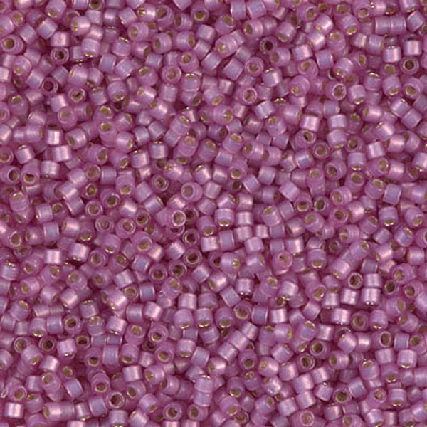 Delica Seed Bead - #2180 Duracoat Dyed Orchid Transparent Silver-Lined Semi-Matte