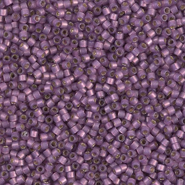 Delica Seed Bead - #2182 Duracoat Dyed Lilac Transparent Silver-Lined Semi-Matte