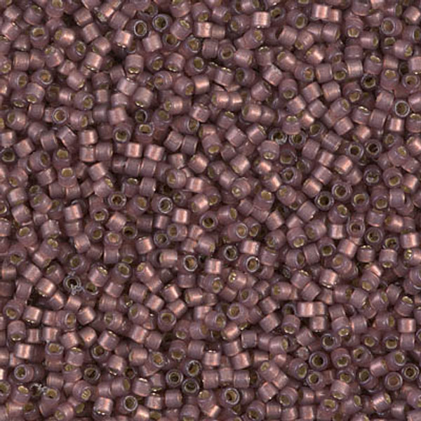 Delica Seed Bead - #2183 Duracoat Dyed Raisin Transparent Silver-Lined Semi-Matte
