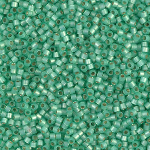 Delica Seed Bead - #2188 Duracoat Dyed Spearmint Transparent Silver-Lined Semi-Matte