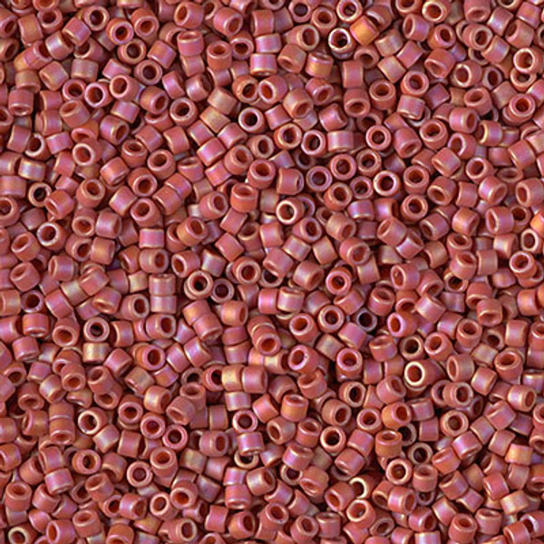 Delica Seed Bead - #2306 Carnelian Glazed Opaque Rainbow Matte