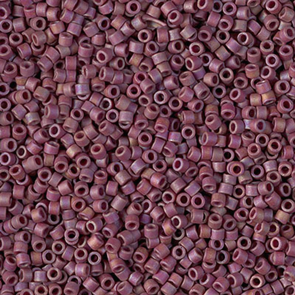Delica Seed Bead - #2308 Trillium Red Glazed Opaque Rainbow Matte