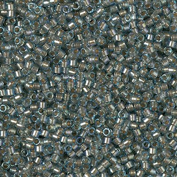 Delica Seed Bead - #2379 Silver Blue Dyed Inside Color Lined Rainbow