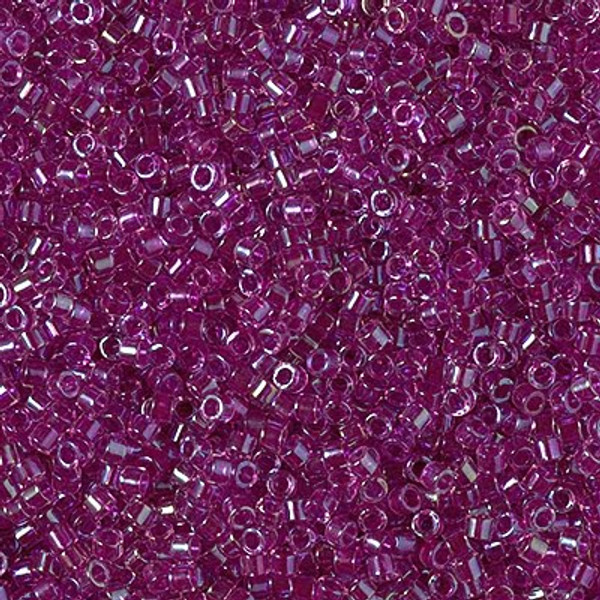Delica Seed Bead - #2389 Violet Rose Dyed Inside Color Lined Rainbow