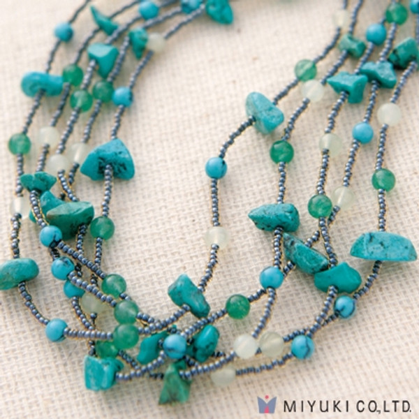 Miyuki Natural Stone Bunch Necklace Kit