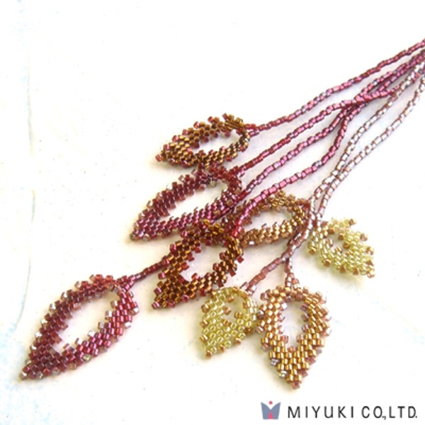 Miyuki Persian Red Leaves Necklace Kit
