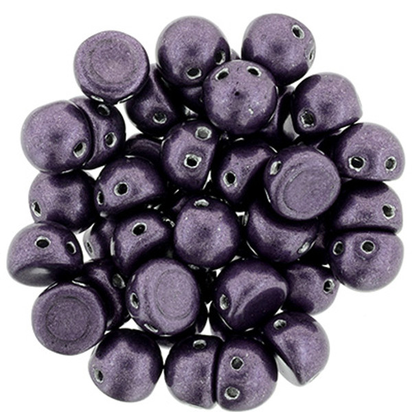 CzechMates 2-Hole Cabochon - #04B02 ColorTrends: Saturated Metallic Tawny Port