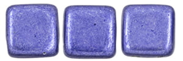 CzechMates 2-Hole Square Tile - #06B07 Saturated Metallic Ultra Violet (50pcs)