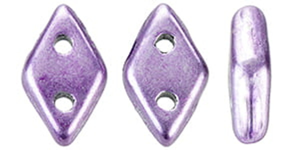 CzechMates 2-Hole Diamond - #07B06 ColorTrends: Saturated Metallic Grapeade