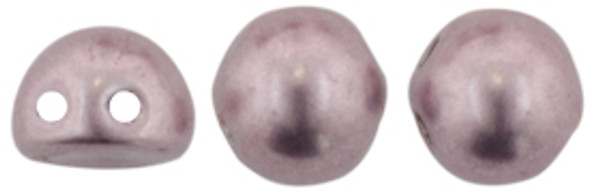CzechMates 2-Hole Cabochon - #08A10 ColorTrends: Sueded Gold - Blackened Pearl