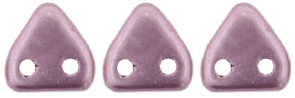 CzechMates 2-Hole Triangle - #08A03 ColorTrends: Sueded Gold - Orchid
