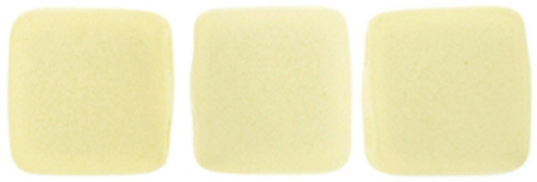 CzechMates 2-Hole Square Tile - #MSG0201 Sueded Gold Opaque Lame *Discontinued*