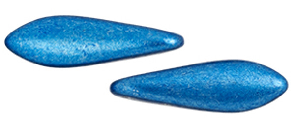 CzechMates 2-Hole Dagger - #06B03 ColorTrends: Saturated Metallic Nebulas Blue