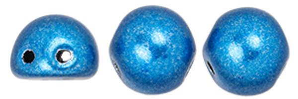 CzechMates 2-Hole Cabochon - #06B03 ColorTrends: Saturated Metallic Nebulas Blue