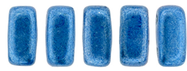 CzechMates 2-Hole Brick - #05A05 ColorTrends: Saturated Metallic Little Boy Blue