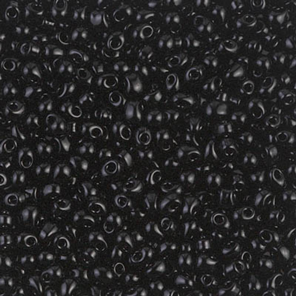 2.8mm Drop Bead - #401 Black Opaque