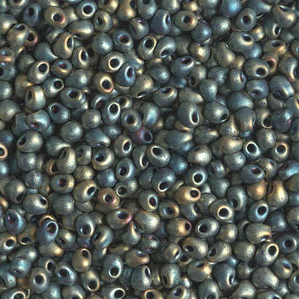 2.8mm Drop Bead - #2008 Patina Metallic Rainbow Matte