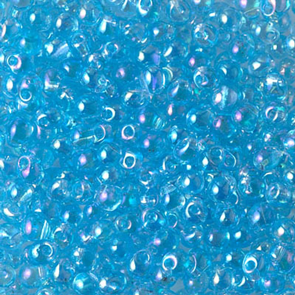Drop Bead - #260 Aqua Transparent Rainbow