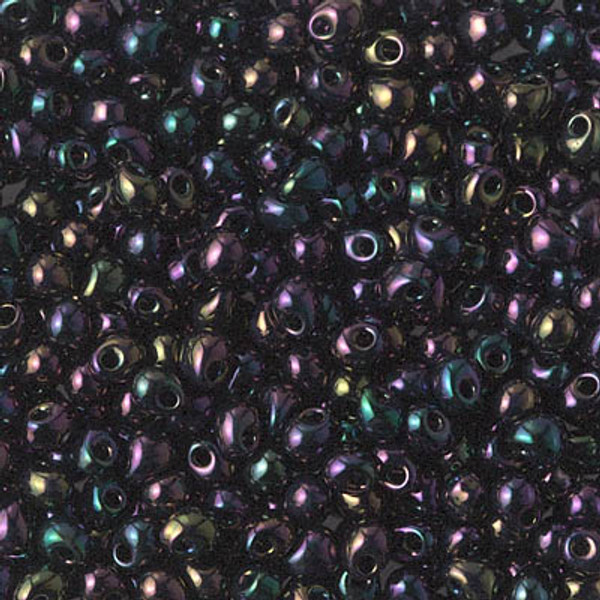Drop Bead - #454 Dark Plum Metallic Rainbow