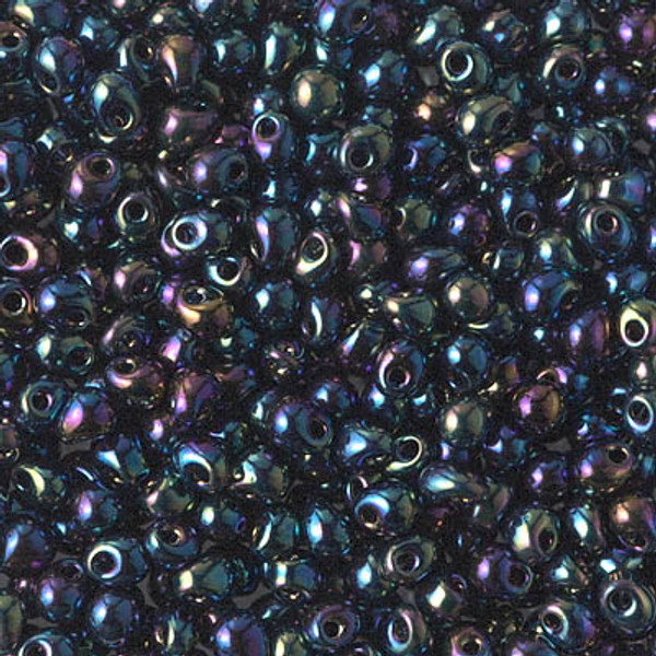 Drop Bead - #455 Variegated Blue Metallic Rainbow