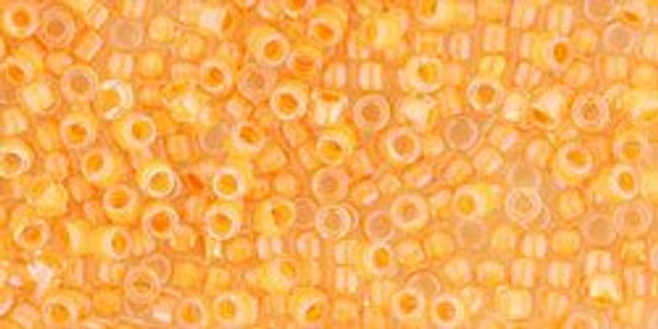 Toho Treasures 11/0 - #0789 Clear / Cantaloupe Inside Color Lined