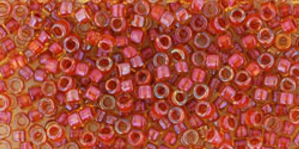 Toho Treasures 11/0 - #0951 Jonquil / Brick Red Inside Color Lined