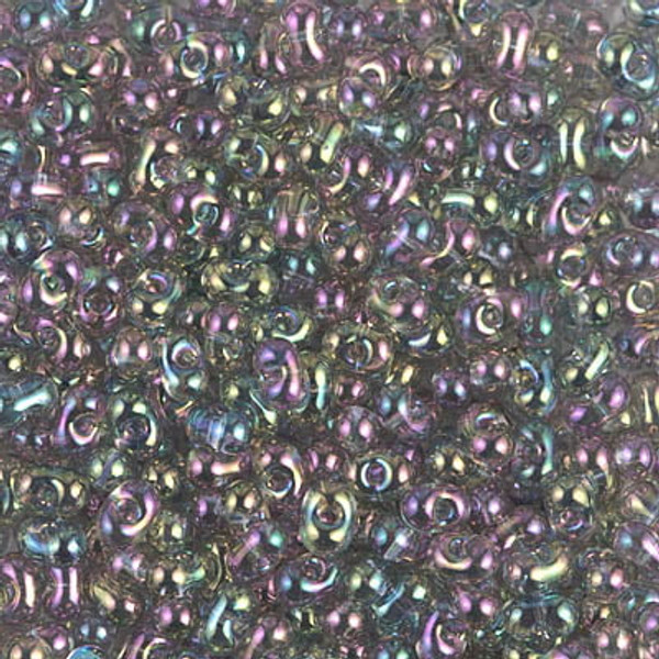 Miyuki Berry Beads - #2440 Gray Transparent Rainbow Luster