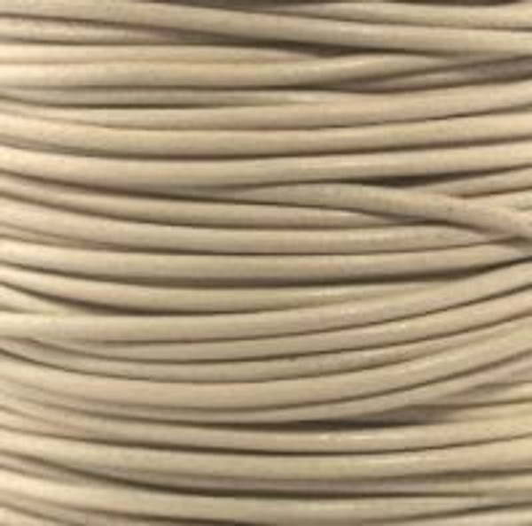 Round Leather Cord, 2.0mm: Petal