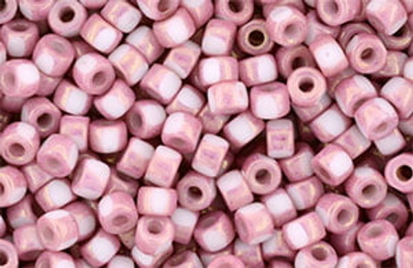 Matubo 6/0 3-Cut - Pink Opaque Luster