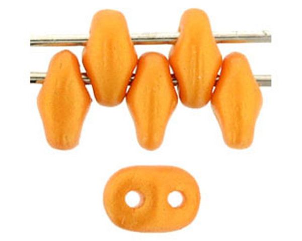 SuperDuo Bead - #24109 Gold Shine - Orange